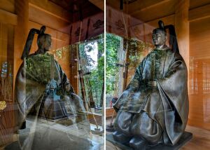 駒木諏訪神社「随神門」左大臣と右大臣