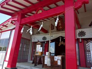 差出磯大嶽山神社の拝殿と御朱印
