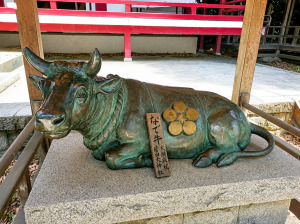 菅田天神社の撫で牛