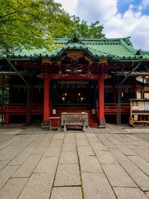 赤坂氷川神社の拝殿