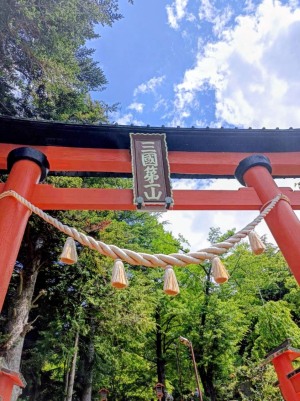 新倉富士浅間神社の表参道の鳥居