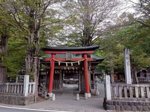忍野八海浅間神社の鳥居
