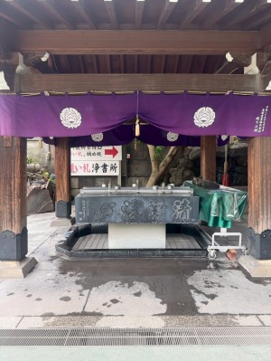 深川不動尊の手水舎