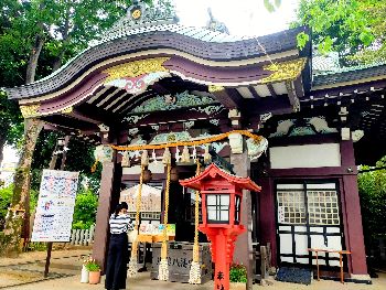 川越八幡宮の拝殿と御朱印（川越御朱印巡り）